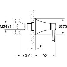 Nacario Stop Valf Grandera Krom – 29420000