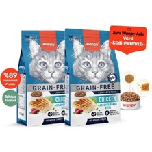Wanpy Tahılsız Tavuklu Yetişkin Kedi Maması 1,5kg x 2 Adet