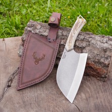 Köse Mehmet Almazan Model - N609 Çelik - Geyik Boynuzu Sap - 25 cm