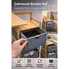 Bm House Bmhouse Ahşap Çekmeceli Çok Amaçlı Düzenleyici Raf / Organizer Dolap