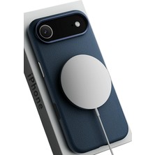 Paradise Sda  iPhone 17 Air Wonder Deri Magsafe Kapak - Lacivert 4523