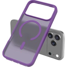 Paradise Sda  Apple iPhone 17 Pro Jota Magsafe Kapak - Derin Mor 4523