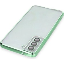 Paradise Sda  Samsung Galaxy S21 Fe Kılıf  Lensli Silikon - Yeşil 4523