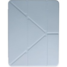 Paradise Sda  iPad Pro 12.9 (2021) Kılıf Kalemlikli Mars Tablet Kılıfı - Mavi 4523