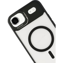 Paradise Sda  Apple iPhone 17 Air Remim Lensli Magsafe Standlı Kapak - Siyah 4523