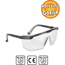 Kkdstock Ayarlı Şeffaf Koruyucu Çapak Gözlüğü Classic 400