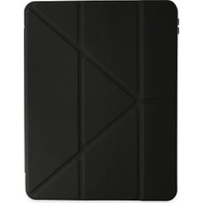 Paradise Sda  iPad Pro 12.9 (2021) Kılıf Kalemlikli Mars Tablet Kılıfı - Siyah 4523