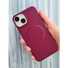 Pirok Store İphone 13-14 Magsafe İle Uyumlu Yumuşak Soft Mükemmel Manyetik Esnek Lansman Silikon Kılıf