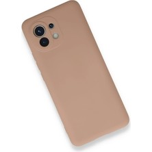 Paradise Sda  Xiaomi Mi 11 Kılıf Nano Içi Kadife Silikon - Pudra 4523