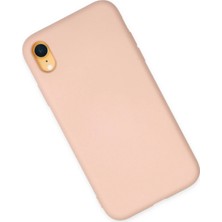 Paradise Sda  iPhone Xr Kılıf Nano Içi Kadife Silikon - Pudra 4523