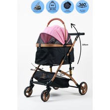 ELECTRON Kedi Köpek Arabası & Puseti – Amortisörlü Katlanabilir Evcil Hayvan Taşıma Arabası |pet Stroller |f1