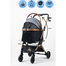 ELECTRON Kedi Köpek Arabası & Puseti – Katlanabilir Evcil Hayvan Taşıma Arabası | Pet Stroller | 803-2