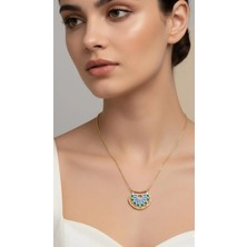Theory Jewelry Mandala Flower Kolye | Çelik Kadın Kolye | Kararma Yapmaz | Alerji Yapmaz | Statement Kolye