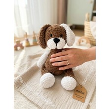 Amigurumi El Yapımı Örgü Köpek Uyku Arkadaşı - %100 Organik Pamuk Bebek Oyuncağı