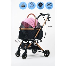 ELECTRON Kedi Köpek Arabası & Puseti – Katlanabilir Evcil Hayvan Taşıma Arabası | Pet Stroller | 803-2