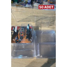 Hot Wheels Premium ve F1 Blister Koruma Kabı 50 Adet Şeffaf Kutu Protector Araçsız