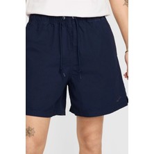 Nike Sportswear Club Flow Mens Short Erkek Günlük Kanvas Dokuma Şort Nakışlı Logo Lacivert