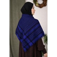 Moda Nokta Filistin Kefiyesi 100 cm Kare Kefiye Filistin Puşisi, Unisex Puşi Laciver