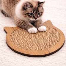 Pawstar Kedi Tırmalama Tahtası Kedi Desenli-Tırmalama Rampası-Tırmalama Matı