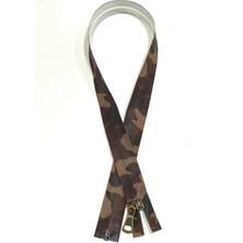 Kaban Mont Fermuarı / Kamuflaj Desen / Su Geçirmez /75 cm