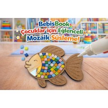 Bebisbook Ahşap Balık Ayna Mozaik Süsleme Seti – Çocuklar Için Eğlenceli Boyama ve Atölye Etkinliği