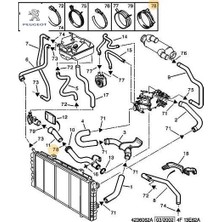 Metal Su Hortum Kelepçesi   Peugeot 6982.E0