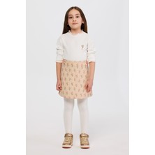 Panço Kız Çocuk Bej Etek