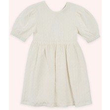 Panço Kız Çocuk Beyaz Elbise