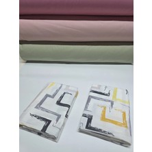 Pınarhome collection 100% Desenli Kumaş Ranforce Kapaklı Yastık Kılıfı --50X70CM--2 Adet (1 Çift)