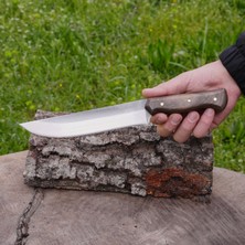 Köse Mehmet Kesme Bıçağı - N690 Çeliği - Kök Ceviz Sap 29 cm