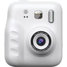 Kaia Life Eğlenceli Baskılı Çocuk Fotoğraf Makinesi Video Çekim 4 Rulo Kağıt 5 Kalem Set