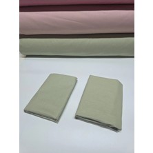 Pınarhome collection 100% Pamuk Düz Kumaş Ranforce Kapaklı Yastık Kılıfı --50X70CM--2 Adet (1 Çift)