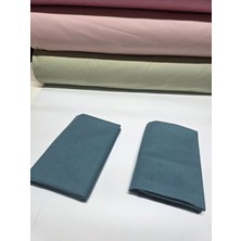 Pınarhome collection 100% Pamuk Düz Kumaş Ranforce Kapaklı Yastık Kılıfı --50X70CM--2 Adet (1 Çift)