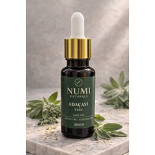 NUMI Naturals %100 Saf Adaçayı Yağı 20 ml – Uçucu Yağ | Aromaterapi, Difüzör ve Buhurdanlık Için