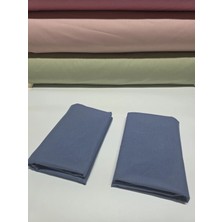 Pınarhome collection 100% Pamuk Düz Kumaş Ranforce Kapaklı Yastık Kılıfı --50X70CM--2 Adet (1 Çift)