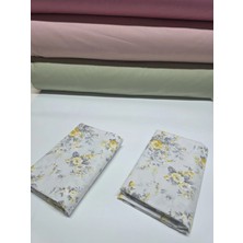 Pınarhome collection 100% Desenli Kumaş Ranforce Kapaklı Yastık Kılıfı --50X70CM--2 Adet (1 Çift)