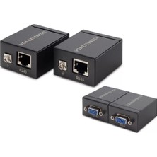 Uravas Store VGA RJ45 Extender Görüntü Aktarim Seti 60 M HDX1285