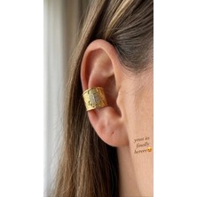 Theory Jewelry Skarabe Kıkırdak Küpe | Sıkıştırmalı Küpe | Deliksiz | Çelik Kadın | Kararma Yapmaz | Antialerjik