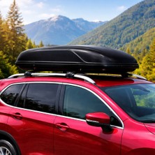 Mega Oto Market 460 Lt Araç Üstü Port Bagaj Venüs Siyah Kilitli Oto Tavan Bagajı