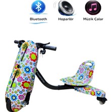 Drift Car Elektrikli Scooter Hoverboard Oturaklı Kaykay Bluetooth Hoparlörlü Rs-R1