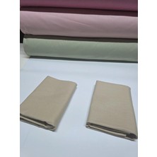 Pınarhome collection 100% Pamuk Düz Kumaş Ranforce Kapaklı Yastık Kılıfı --50X70CM--2 Adet (1 Çift)
