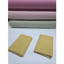 Pınarhome collection 100% Pamuk Düz Kumaş Ranforce Kapaklı Yastık Kılıfı --50X70CM--2 Adet (1 Çift)