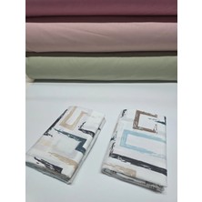 Pınarhome collection 100% Desenli Kumaş Ranforce Kapaklı Yastık Kılıfı --50X70CM--2 Adet (1 Çift)