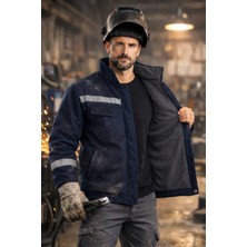 Eser - 7-7 Gabardin Içi Polarlı Mont - Lacivert