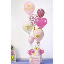 Eng Parti Dünyası Pembe Konsept Parti Balon Standı – Sadece Stand