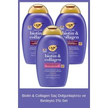 Ogx Biotin & Collagen Saç Dolgunlaştırıcı ve Besleyici 3’lü Set