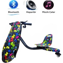 Drift Car Elektrikli Scooter Hoverboard Oturaklı Kaykay Bluetooth Hoparlörlü Rs-R1