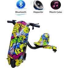 Drift Car Elektrikli Scooter Hoverboard Oturaklı Kaykay Bluetooth Hoparlörlü Rs-R1
