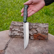Köse Mehmet Kesme Bıçağı - N690 Çeliği - Stabilize Sap 29 cm