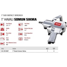 RICO 022-RC4087 1" Havalı Somun Sıkma ve Sökme Tabancası 2000 Nm